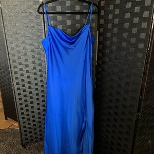 Express Blue Slip Dress